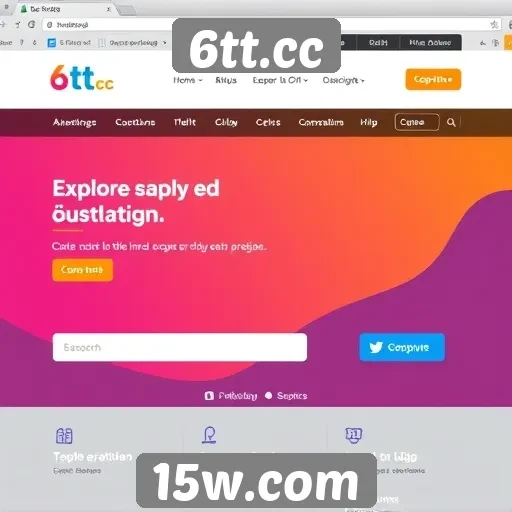 Análise da interface do site 6tt.cc